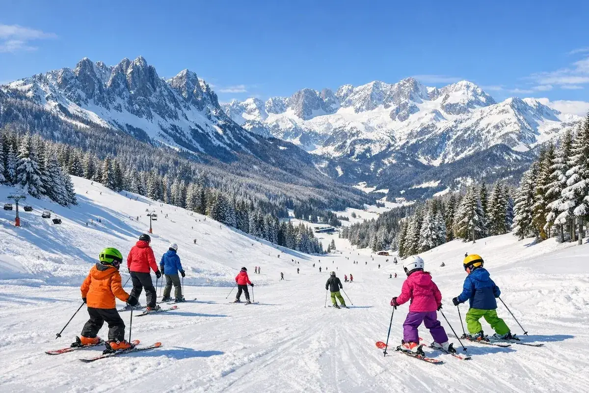 Skidåkning i Dachstein West