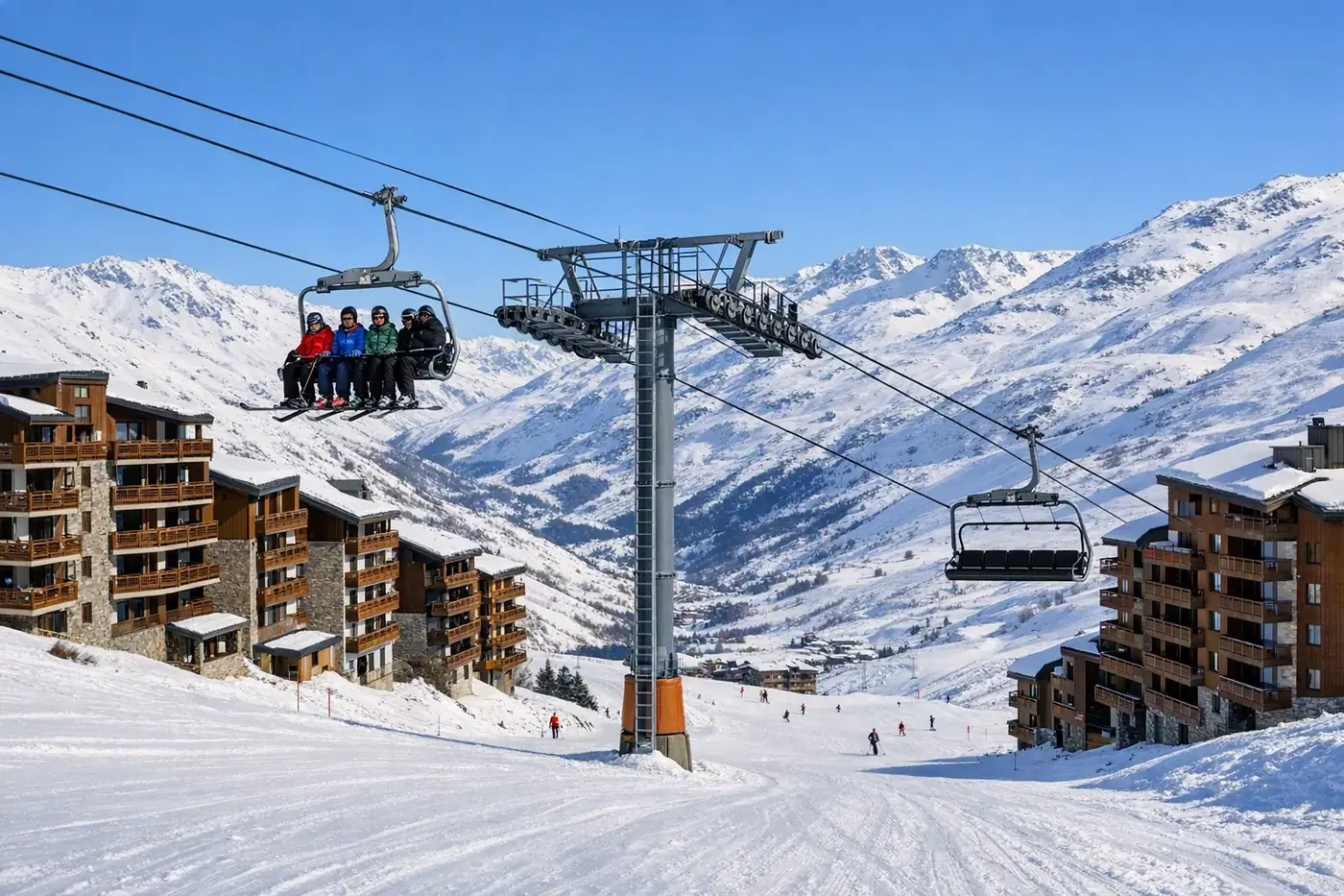 Skidresor till Les Menuires i Frankrike
