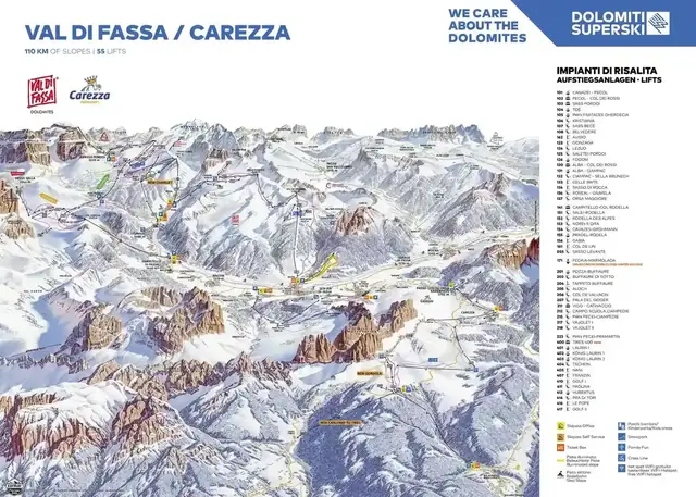 Pistkarta Canazei