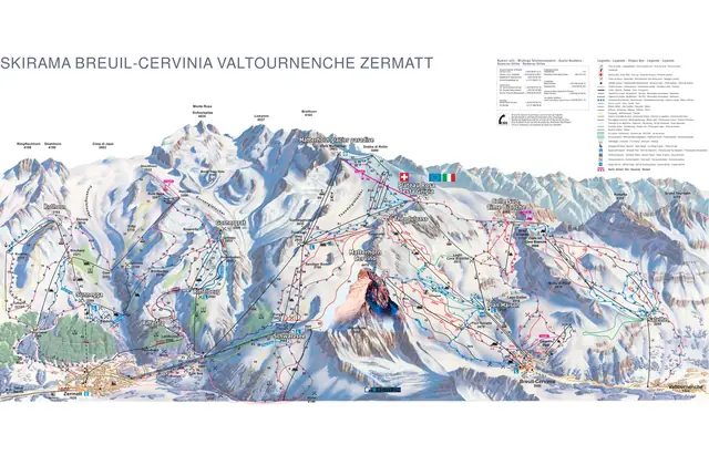 Pistkarta Cervinia