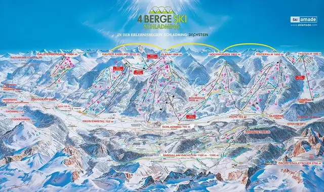 Pistkarta Dachstein West